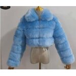 Fur Coat Supplier - Faux Short Fur Coat Plus Size Multi Color