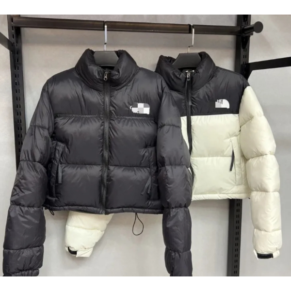 Down Jacket Supplier - Stand Collar Cropped Puffer Coat Wholesale