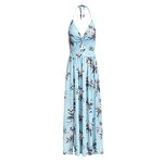 Floral Dress Supplier - Strap Deep V Lady Dating Casual Sleeveless Guest