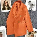 Blazer Top Supplier - Lapel Collar Luxury Button Plus Size Suit Coat