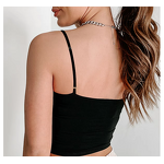 Tank Top Factory - Wholesale Basic Knitted Rib Crop OEM Custom Logo