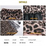 Pleated Skirt Factory - Lady Summer Casual Maxi 2024 New Leopard Print