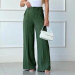 Casual Pants Supplier - Spring Summer Thin Loose Pleated Wide Leg