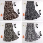 Pleated Skirt Factory - Lady Summer Casual Maxi 2024 New Leopard Print