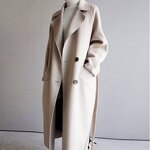 Trench Coat Factory - Solid Color Korean Loose Classic Women Coat