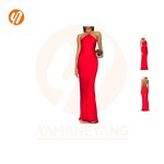 Sundress Supplier - Spring Summer Elegant Bodycon Backless Slit Bow