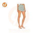 Shorts Factory - Hot High Street Thick Pants Green Pocket Button