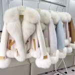Fur Coat Factory - Mid Length Women's Wool Warm Thickened Fur