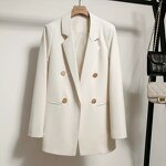Blazer Top Supplier - Lapel Collar Luxury Button Plus Size Suit Coat