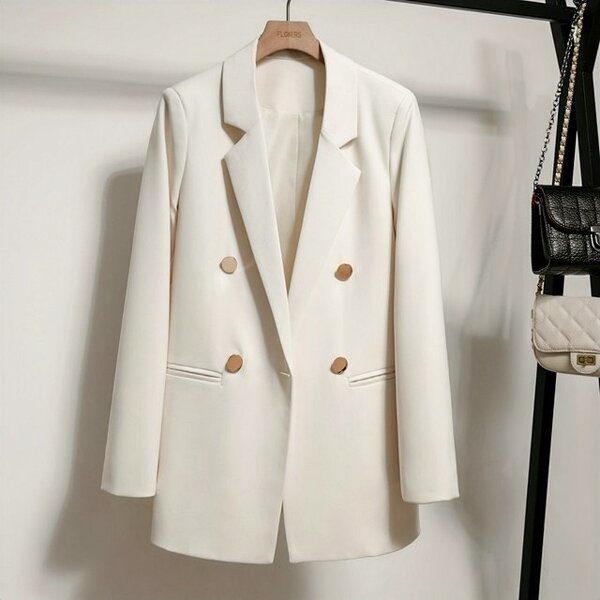 Blazer Top Supplier - Lapel Collar Luxury Button Plus Size Suit Coat