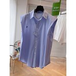 Women's Shirt Factory - Summer New Fashionable Striped Sleeveless