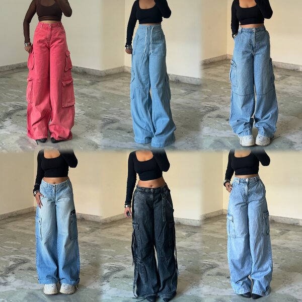 Cargo Pants Supplier - High-waisted Street Hip Hop Oversize Loose