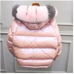 Puffer Jacket Factory - Bubble Crop Down Fur Coat Plus Size Custom