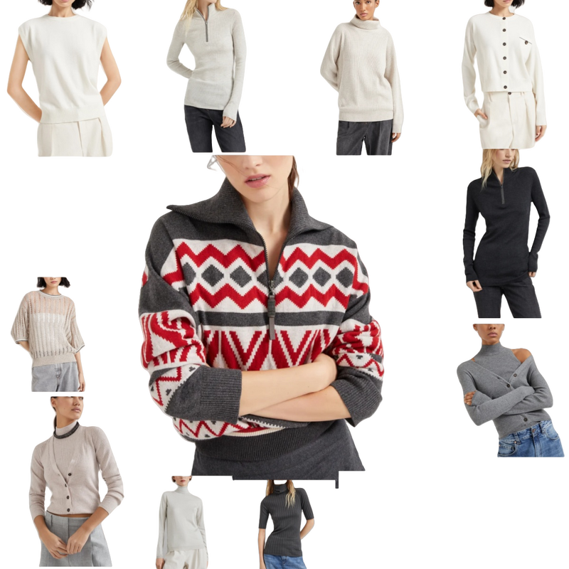 Women's Sweater Factory - Knitwear Casual Christmas Top Custom Winter