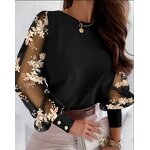 Women's Shirt Factory - Low Price Wholesale Petal Mesh Embroidered