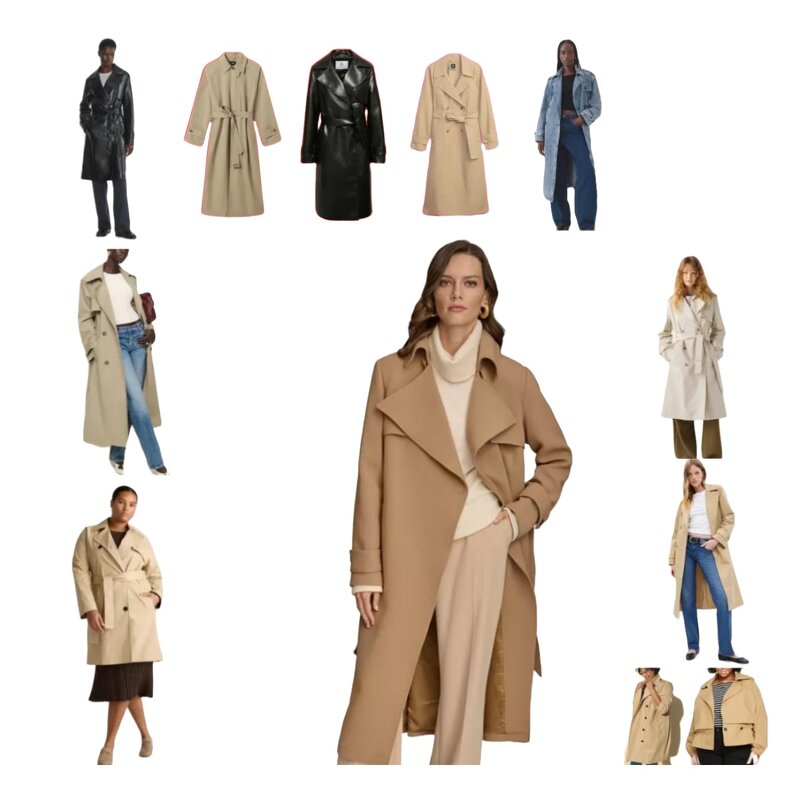 Trench Coat Factory - Women Windbreaker Leather Denim Custom