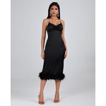Vacation Dress Supplier - V Neck Sleeveless Feather Boutique Mini Bandages