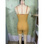 Romper Supplier - ZHEZHE Cami Rib Knit Sleeveless Spaghetti Strap