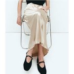 Tulle Skirt Factory - Natural Cotton Baddie Maxi Below Knee Bubble Hem