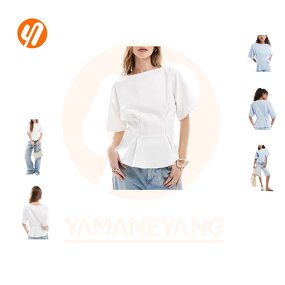 Blouse Supplier - Summer O Neck Sleeve Shirts Female Sleeveless