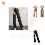 Cargo Pants Supplier - Wholesale Ladies Casual High Waisted Pocket