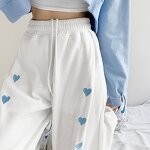 Casual Pants Supplier - Custom Oem Embroidered Love Sport Drawstring Waist