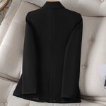 Women's Suit Factory - Long Sleeve Elegant Professional Casual Coat