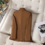 Women's Suit Factory - Long Sleeve Elegant Professional Casual Coat