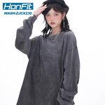 Women's T-shirt Factory - Long Sleeve Washed Tee