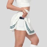 Women's Tennis Skirt Factory - White Cotton Skirt