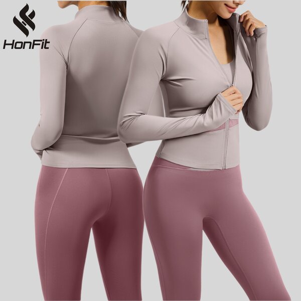 Women's Yoga Set Factory - 2 Piece Jacket Pants Set