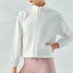 Women's Zip Jacket Factory - Loose Crop Top
