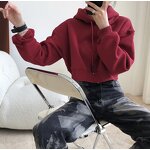 Women's Hoodie Factory - Athletic Crop Top Hoodie