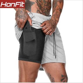 Men's Active Shorts Factory - 2 in 1 Training Shorts