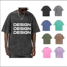 Custom T-shirt Factory - Acid Wash Distressed Tee