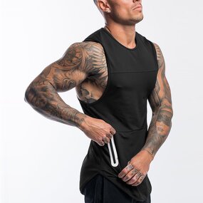 Men's Tank Top Factory - Polyester Muscle Stringer
