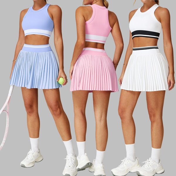 Custom Tennis Skirt Set Factory - 2 Piece Outfit