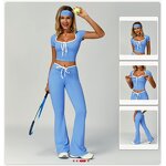 Custom Flared Pants Set Factory - Women Yoga Sets