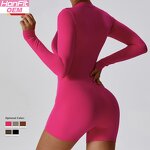Custom Bodysuit Factory - Nylon Long Sleeve Jumpsuit
