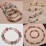Imitation Pearls Supplier - Natural Green Yellow Loose Spacer DIY Jewelry