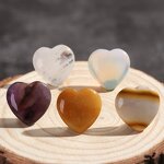 Crystal Pendant Supplier - Handmade Chakra Healing Love Heart Shape Natural