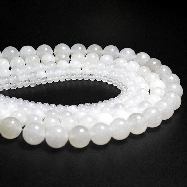 Moonstone Beads Supplier - Natural Round Loose Stone DIY Jewelry Wholesale