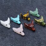 Wolf Head Pendant Factory - Natural Stones DIY Necklace Rose Quartz Amethyst
