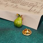 Fruit Brooches Supplier - Cute Summer Small Peach Pear Tomato Enamel Pins