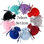Velvet Drawstring Bag Factory - Round Dustproof Flannel Jewelry Organizer Pouch
