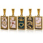 Tarot Necklace Charms Factory - Stainless Steel Tarnish Free Colorful Pendants DIY