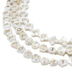 Alphabet Beads Supplier - Natural Shell Letter Spacer DIY Jewelry Making