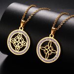 Witch Knot Necklace Factory - Dawapara Magic Zircon Wiccan Pendant Good Luck