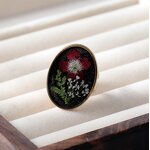 Dried Flower Ring Factory - Handmade Plant Specimen Real Eternal Stainless Steel