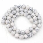 Howlite Beads Supplier - Natural White Minerals Stone DIY Jewelry Kit